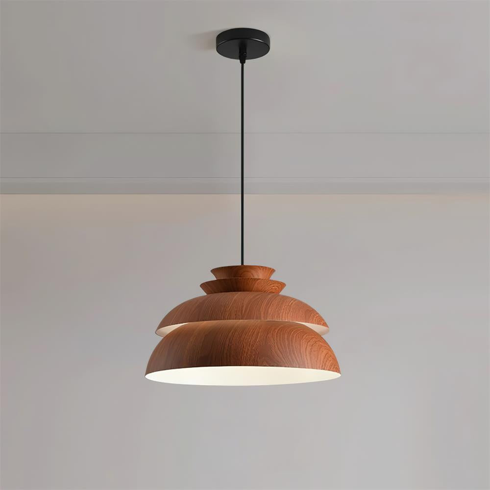 Modern Aluminum Dome Layered Pendant Lamp